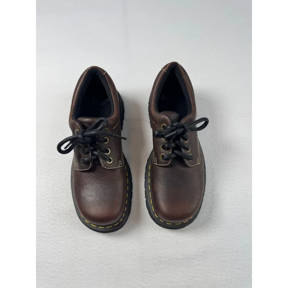 Grunge Dr. Martens Mens 9 Womens 10 11290 Oxford Shoes Brown Leather Lug Sole